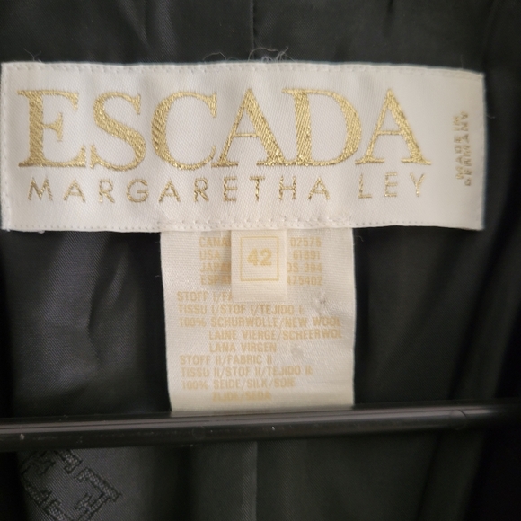 Escada Vintage Jacket Size 42 Large - Picture 3 of 6